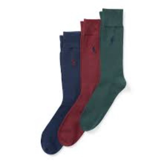 POLO RALPH LAUREN MEN 3pk Socks - Picture 2 of 2